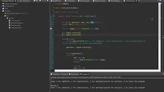 Simple calculator using switch-case