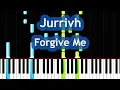 Jurrivh - Forgive Me (Sad \u0026 Emotional Song) Piano Tutorial