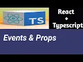 Events Props React Tutorial with TypeScript in Hindi
