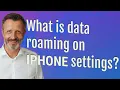 What is data roaming on iPhone settings