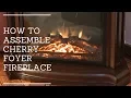 How To Assemble Cherry Petite Foyer Fireplace Home Decor Big Lots