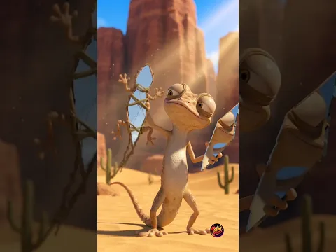Gecko Tricks An Eagle (Bad Idea)#Shorts #ZiggyTheGecko #FunnyAnimals#CartoonComedy #gecolife#aivideo