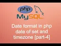 How to get time zone for any country php date series part-4