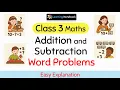 Class 3 Addition and Subtraction Word Problems