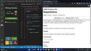Weird Algorithm Missing Number Repetitions and Increasing Array from CSES Problem Set