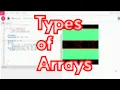 Types of Arrays Lesson 22 JavaScript MAS-CodeTech