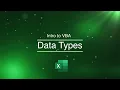 VBA 6 - Data Types
