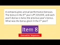 Geometric Sequence Item 8