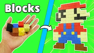 Pixel Art With MAGNETIC Minecraft Blocks