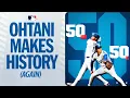 50-50 CLUB Shohei Ohtani is the first player in MLB HISTORY with 50 HR and 50 Ks in a season