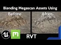 Unreal Engine 4 Blend Megascan Assets with the Landscape Using Runtime Virtual Texturing RVT