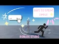 How To Shift To Sprint on Roblox Studio EASY QUICK 2023
