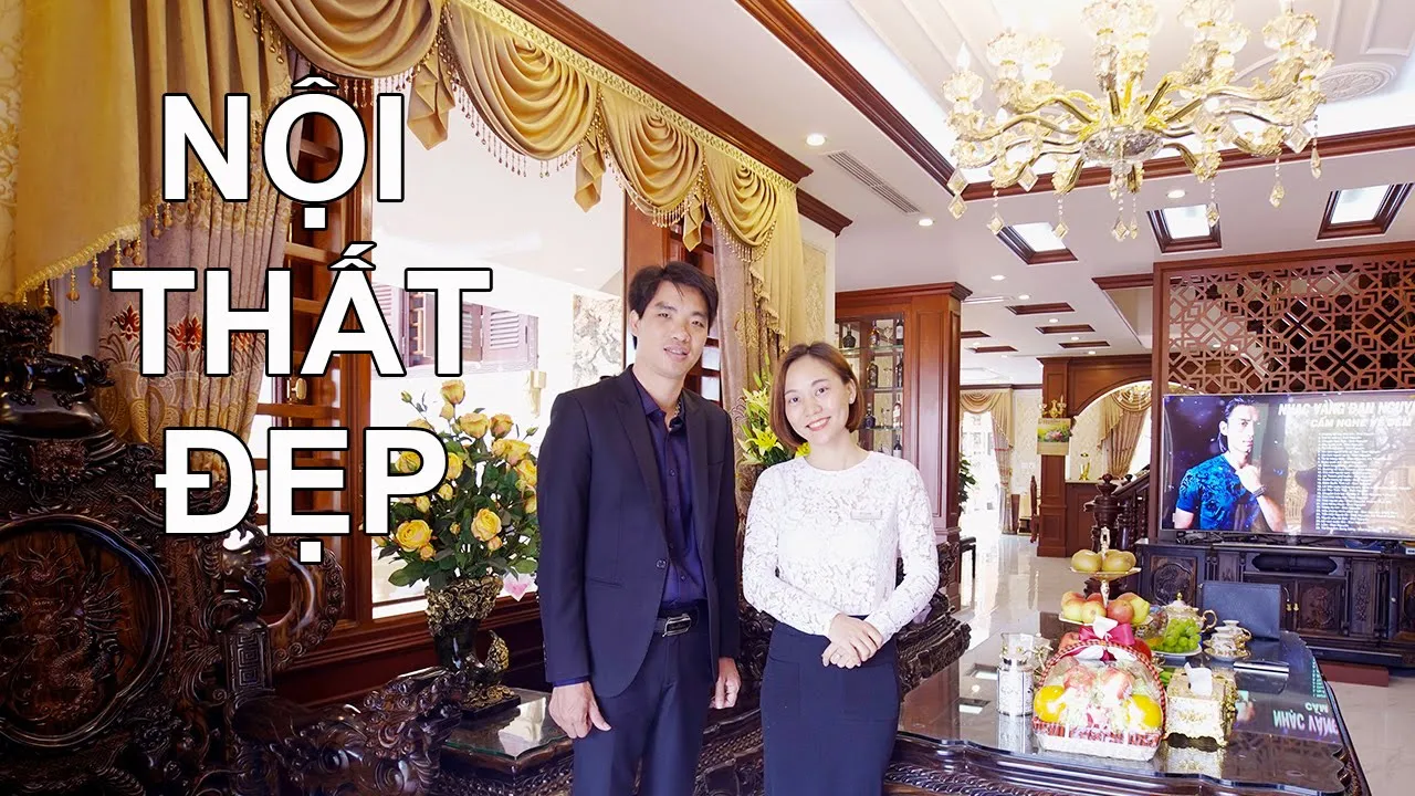 Không gian nội thất gỗ trong biệt thự mái Thái siêu đẹp tại Hà Nội