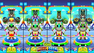 Download Talking Tom Hero Dash - Mirror Mode Rainbow Colour Suit Hero Tom \u0026 Save The All Heroes - Gameplay MP3