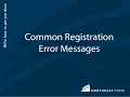 Common Registration Error Messages Northeast State Admissions Records