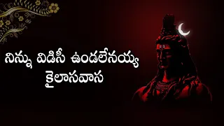  ninnu vidichi undalenayya kilasavasa lord shiva song telugu