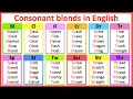 Consonant blends in English Improve your pronunciation Learn with examples