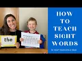 How to TEACH SIGHT WORDS to help your child READ SIGHT word games for Homeschool or the classroom
