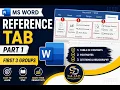 MS Word Reference Tab Part 1 in Urdu Table of Contents Footnotes Citations Complete Tutorial