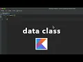 Kotlin Tutorial Data class