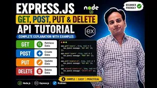 Express js HTTP Methods Explained GET POST PUT DELETE API Tutorial for Beginners