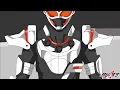FANMADE ANIME KAMEN RIDER GEATS MAGNUM FORM ANIME FIRST HENSHIN SCENE