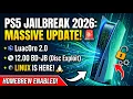 PS5 Jailbreak 2026 MASSIVE UPDATE Luac0re 2 0 12 00 BD-JB Linux BREAKTHROUGH