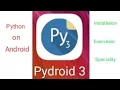 Python installation and programming on Android Tamil