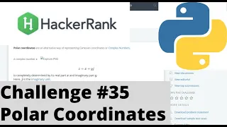 Hackerrank Python Challenge Polar Coordinates