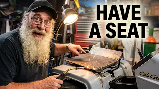 Cub Cadet 582 Pulling Tractor Build How to build a seat pan and installing the rear fenders