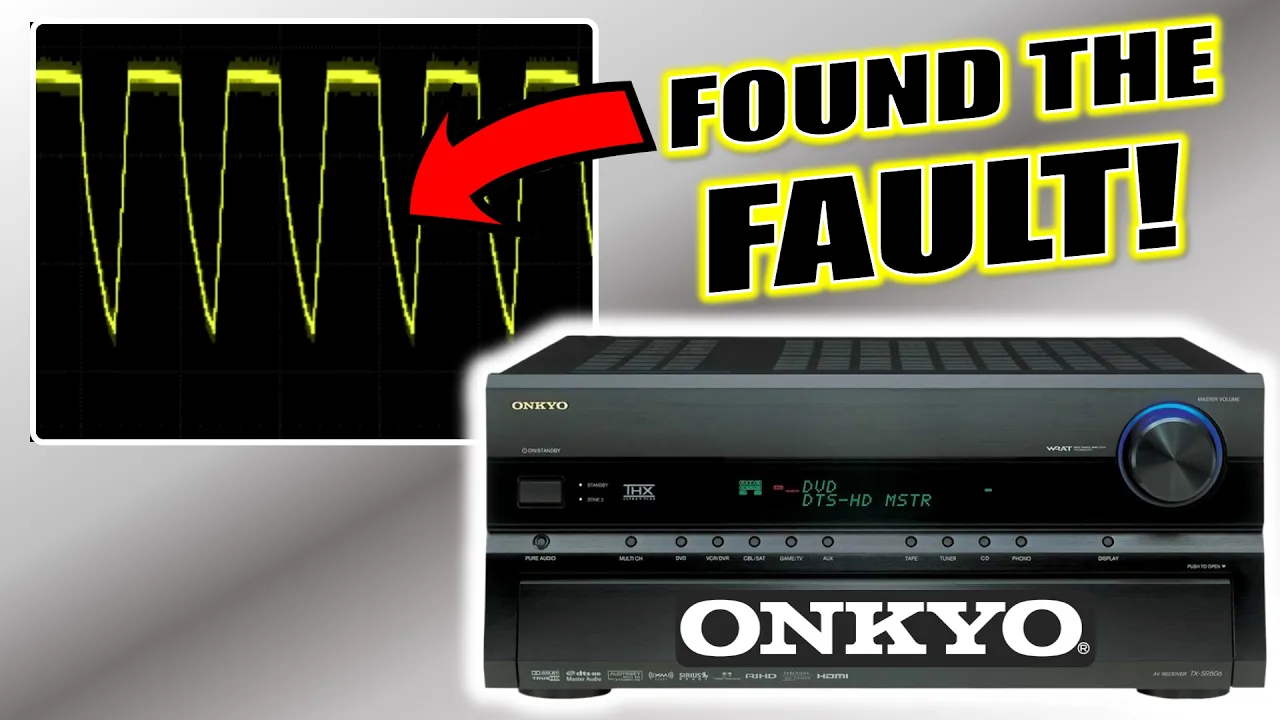 Deep inside this ONKYO's guts, I found the faulty component!