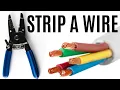 How to Strip an Electrical Wire Stranded Solid AWG