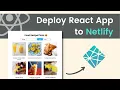 Deploy React App to Netlify 2022