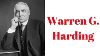 History Brief Warren G Harding