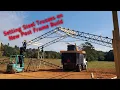 New Post Frame Equipment Shed Pt 2 Setting Steel Trusses