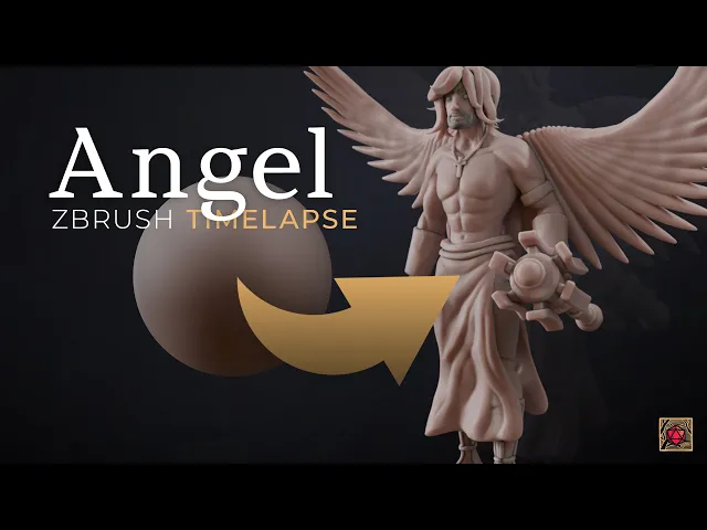 Angel Warrior - with Free Monsters Series Pdf - Celestial Miniature, Tabletop Games, RPG, Wargames video thumbnail