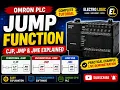 Omron PLC Jump Function Explained CJP JMP JME with Ladder Logic CX-Programmer Tutorial