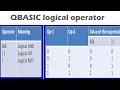 class nine qbasic logical operator logical operator on qbasic