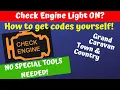How To Get Check Engine Light Codes Without A Code Reader Town Country Grand Caravan