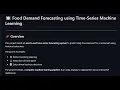 Food Demand Forecasting using Time-Series Machine Learning Internship Project Infotact Solutions