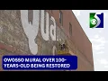 Over 100-year-old Owosso mural being restored