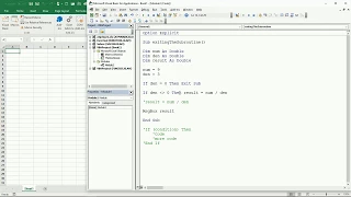26 ENG VBA Excel How to use the EXIT SUB to finish a subroutine