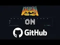 First level of DOOM64 on GitHub Contribution Graph