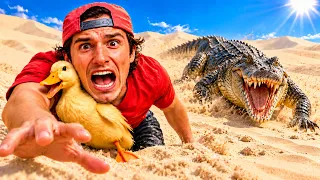 EL COCODRILO SE LLEVÓ A MI PATO AL DESIERTO !!