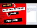 Java swing how to add and remove item from JList