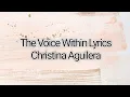 Download Lagu The Voice Within Lyrics - Christina Aguilera