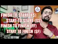 What are the Task dependencies in Project Management Task relationship in schedule