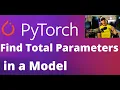 48 - Get Total Number of Parameters in a PyTorch Neural Network Model Deep Learning