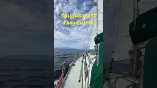 Sailing past an iconic island. #sailing #japan