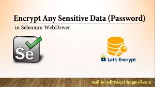 Encode Sensitive Data Password Encryption in Selenium